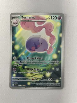 Pokemon TCG: S&V Black Bolt Musharna Holo Illustration Card 117/086 NM Condition - Image 1