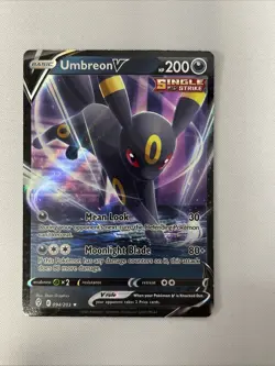 2021 Pokemon Sword Shield SWSH Evolving Skies Umbreon V Ultra Rare UR #094/203 - Image 1