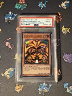 YuGiOh - Exodia The Forbidden One LOB-EN124 25th Anniversary - PSA 8 NM-MT - Image 1