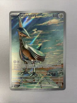 Pokemon Skarmory 209/191 Surging Sparks Illustration Rare Full Art Holo NM - Image 1