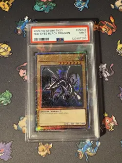 YuGiOh - Red Eyes Black Dragon Quarter Century STAMPED - PSA 9 MINT - Image 1