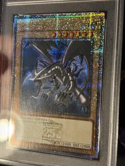 YuGiOh - Red Eyes Black Dragon Quarter Century STAMPED - PSA 9 MINT - Image 3