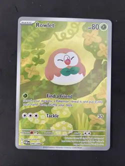 Pokemon Rowlet 090/088 Illustration Rare Perfect Order - Image 1