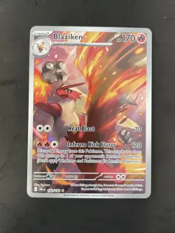 Pokemon Blaziken 192/182 Sv10 Destined Rivals Illustration Rare Holo 170 HP - Image 1