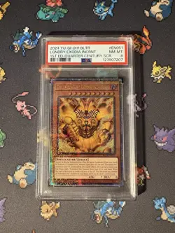 YuGiOh - The Legendary Exodia Incarnate Quarter Century STAMPED - PSA 8 NM-MT - Image 1