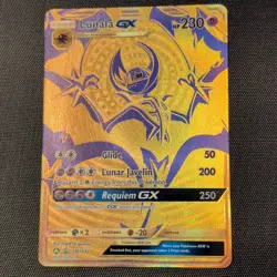 Pokemon Lunala GX SM103A Promo Holo Psychic 230 HP Card English 2019 - Image 1