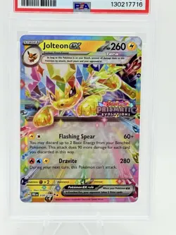 2025 Pokemon Jolteon Prismatic Evolutions 030/141 Stamp Surprise Box Ex. PSA 10 - Image 2