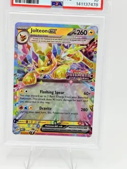 2025 Pokemon Jolteon Ex Prismatic Evolutions 030/141 Stamp Surprise Box PSA 10 - Image 2