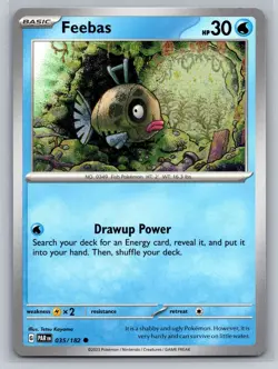 Feebas 035/182 Paradox Rift Common Pokemon Card Water Type Drawup Power - Image 1