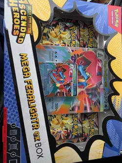 Pokemon TCG Mega Evolution Ascended Heroes Mega Feraligator EX Box Sealed New - Image 1