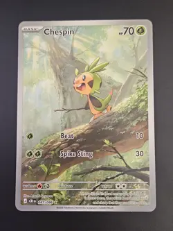 Pokemon TCG - Chespin 087/086 Me04: Chaos Rising Holo - Image 1