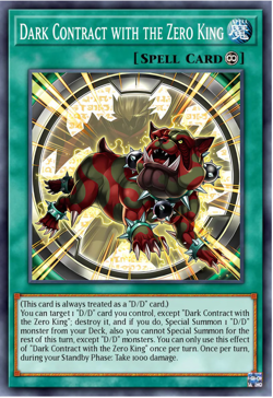 Yugioh! Dark Contract with the Zero King DOOD-EN054 COMMON DOOM OF PREORDER - Image 1