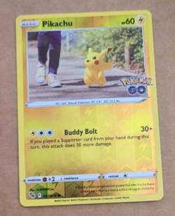 Pokemon TCG- Pikachu 027/078- Reverse Holo Card- Pokemon Go - Image 1