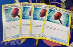 Pokemon TCG x 4 Crushing Hammer 125/159 Crown Zenith Near Mint Playset - Image 1