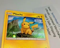 Pikachu - SM183 Black Star PROMO Holo RARE 2019 Pokemon Card TCG MP - Image 2