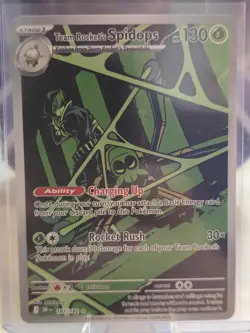 Pokemon TCG Team Rockets Spidops Card 187/182 Destined Rivals - Image 1