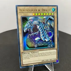 Yugioh Blauaugiger W. Drache LCKC-DE001 Ultra Rare Near Mint V3 - Image 5