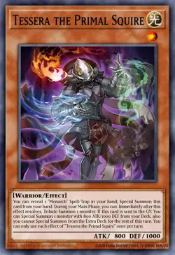 Tessera the Primal Squire DUAD-EN018 1st ED Yu-Gi-Oh! SUPER RARE - Image 1