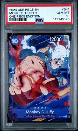 2024 ONE PIECE PROMOS ONE PIECE EMOTION CS 24 #041 MONKEY D. LUFFY PSA 10 - Image 1