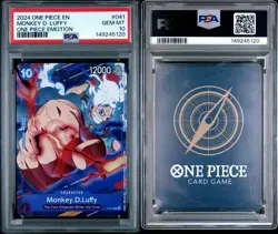 2024 ONE PIECE PROMOS ONE PIECE EMOTION CS 24 #041 MONKEY D. LUFFY PSA 10 - Image 3
