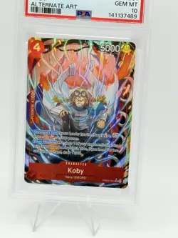 Koby [Alternate Art] PRB02-001 One Piece Premium Booster 2 PSA 10 English - Image 2