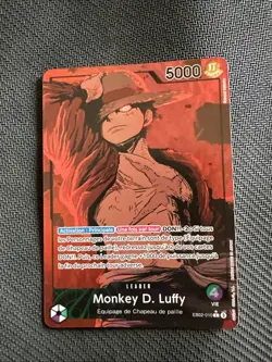 One Piece Card Game Luffy EB02-010 Leader Alt FR Art Anime 25th Collection - Image 1