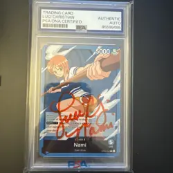 NAMI - OP03-040 - One Piece - LUCI CHRISTIAN Auto PSA - Pillars of Strength - Image 1
