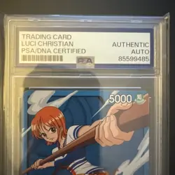 NAMI - OP03-040 - One Piece - LUCI CHRISTIAN Auto PSA - Pillars of Strength - Image 3