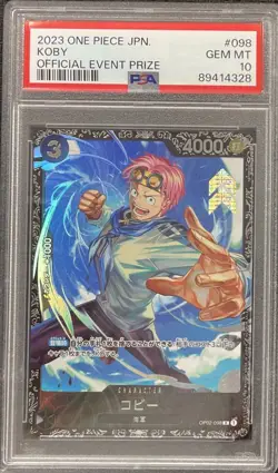 2023 One Piece Japanese Koby Official Event Prize PSA 10 - Image 1