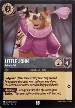 179/204 LITTLE JOHN ROBIN'S PAL INKLANDS FOIL UNCOMMON DISNEY LORCANA CARD - Image 1