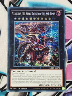 MP25-EN070 Varudras, Final Bringer of the End Times Prismatic Secret Rare YuGiOh - Image 1