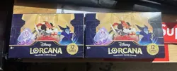 x2 Disney Lorcana First Chapter Booster Box English Sealed Quantity Two - Image 1