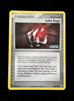 Pokemon Card Solid Rage (EX Unseen Forces) 92/115 Stamped Reverse Holo Vintage - Image 1