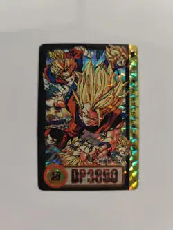 TAIWAN HK carte 253 prism dragon ball non Off Card Hondan Carddass Sticker Fan - Image 1