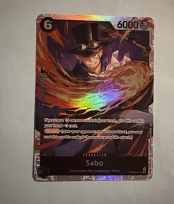 One Piece Card Game TCG Sabo PRB02-014 SR NM Condition - Image 1