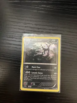 XY96 Black Star Promo Holo Pokemon Card Umbreon 2016 Cosmos Rare TCG - Image 1