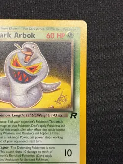 Pokemon *NM* Dark Arbok Card 19/82 WStamped WOTC Promo 2000 TCG - Image 4