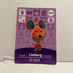 053 Limberg Amiibo Card #53 Series 1 Animal Crossing Nintendo Switch NA Region - Image 1