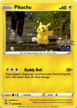 Pikachu - (Cosmos Holo) Promo Miscellaneous Cards & Products 027/078 LP - Image 1