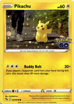 Pikachu - (Cosmos Holo) Promo Miscellaneous Cards & Products 027/078 LP - Image 1