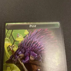Emblem - Professor Dellian Fel Pest (0008) Double-Sided Token SOS; MTG - Image 5
