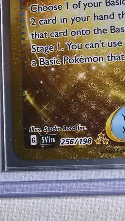 Pokemon TCG Scarlet & Violet - Gold Secret Rare Candy - Card 256/198, NM - Image 2