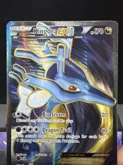 Pokemon Card Kingdra EX 122/124 Rare Full Art Fates Collide Holo Near Mint - Image 2
