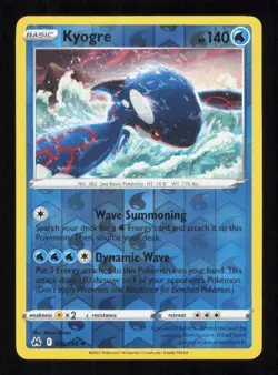 Kyogre 036/159 Reverse Holo Crown Zenith Pokemon Near Mint - Image 1