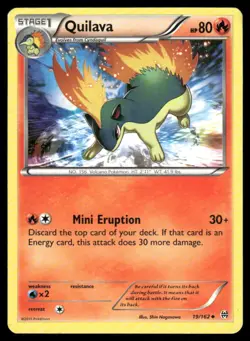 Quilava 19/162 Uncommon BREAKthrough Pokemon Moderately Played - Image 1