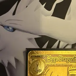 Mega Dragonite 295 Gold Pokemon Card PSA 10 CONTENDER - Image 3