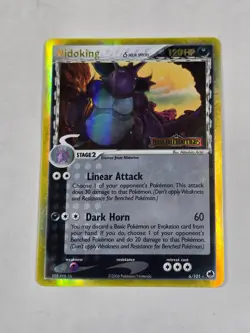 2006 POKEMON EX DRAGON FRONTIERS NIDOKING DELTA SPECIES REVERSE HOLO #6/101 HP - Image 1