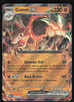 Golem ex 076/165 Double Rare 151 Pokemon Near Mint - Image 1