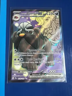 Pokemon Card Arvens Mabosstiff EX 218/182 Destined Rivals Rare Near Mint - Image 1
