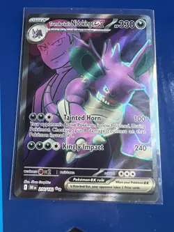 Pokemon TCG Team Rockets Nidoking EX 216/182 Destined Rivals Ultra Rare Full Art - Image 1